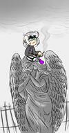 2017 artist:patanu102 character:lupa_loud ocs_only original_character sin_kids smoking solo statue tagme // 416x800 // 78KB