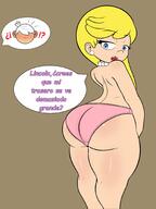 artist:elenkbronado ass big_ass character:lincoln_loud character:lola_loud comic nude panties spanish underwear // 1534x2048 // 199KB