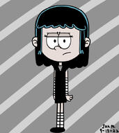 2022 artist:jtmx123 character:lucy_loud frowning hair_apart looking_at_viewer solo tagme // 771x864 // 110KB