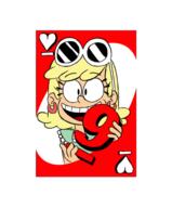 2016 artist:jumpjump card character:leni_loud looking_at_viewer open_mouth parody smiling solo uno // 480x578 // 83KB