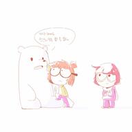 2016 artist_request character:chloe_park character:ice_bear character:lisa_loud crossover we_bare_bears // 1000x1000 // 59KB