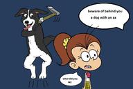 character:luan_loud crossover dog gore mr_pickles // 1308x880 // 321KB