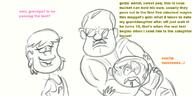2017 abuse artist:tmntfan85 character:lincoln_loud character:polly_pain character:sgt._slaughter crossover dialogue g.i._joe pollycoln sketch text wwe // 1112x555 // 271KB