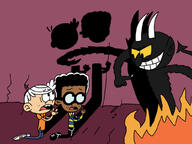 character:clyde_mcbride character:lincoln_loud crossover cuphead demon devil hell satan // 1024x768 // 88KB