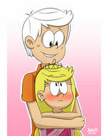 2020 arms_around_shoulders artist:julex93 blushing character:lincoln_loud character:lola_loud hug hugging lolacoln looking_at_another looking_down looking_up smiling // 2000x2500 // 350KB