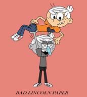 character:lincoln_loud cow_and_chicken parody // 2752x3072 // 134KB