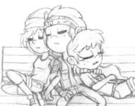 artist:trillhouse character:lacy_loud character:lemy_loud character:lina_loud lemcy limy love_child ocs_only original_character sin_kids sitting sketch sleeping tagme // 758x595 // 364KB