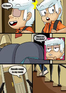 aged_up artist:zaicomaster14 character:lincoln_loud comic freckles living_room open_mouth solo // 858x1200 // 616KB