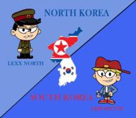 asia asian character:leif_loud character:lexx_loud flag genderswap korean soldier // 2456x2128 // 426KB
