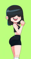 2022 ass character:lucy_loud open_mouth simple_background smiling solo spats tagme // 1120x2160 // 170KB