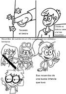 2016 aged_up artist:casaloud character:leni_loud character:lincoln_loud character:lisa_loud character:lori_loud character:luan_loud comic comic:the_loud_future dialogue group solo spanish text // 554x786 // 65KB