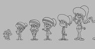 2023 age_progression aged_down aged_up artist:tifflovty baby character:lynn_loud lineup looking_at_viewer peace_sign sportswear sweatband tagme winking // 982x506 // 79KB
