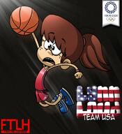 artist:fanstheloudhouse basketball character:lynn_loud olympic_games solo // 1000x1100 // 130KB