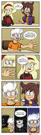 2022 aged_up anger_vein angry arm-support arms_crossed arms_support artist:julex93 chair character:joan character:lincoln_loud character:lucy_loud character:lyra_loud comic commission dialogue looking_at_another looking_down lunacoln nervous open_mouth original_character raised_eyebrow ring sin_kids sitting smiling sweat table text // 520x1688 // 888KB