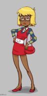 2016 alternate_outfit artist:bishopbb character:clyde_mcbride crossdressing solo // 700x1415 // 239KB