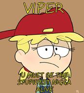 2017 album_cover artist:pyg character:lana_loud looking_at_viewer meme parody redraw solo text viper // 900x1000 // 215KB