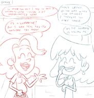 2021 artist:adullperson background_character character:lori_loud character:waitress_qt comic comic:you're_welcome commission dialogue pregnant sketch text // 1000x1050 // 370KB