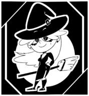 2016 artist_request broom character:carol_pingrey halloween solo witch witch_hat // 645x700 // 87KB