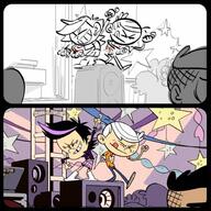 2016 background_character character:lincoln_loud character:tabby group official_art screenshot:dance_dance_resolution storyboard // 918x918 // 144KB