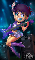 2022 artist:14-bis character:luna_loud grin guitar looking_at_viewer smiling solo // 737x1247 // 576KB