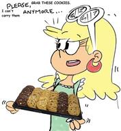 2016 character:leni_loud cookies dialogue edit food holding_food solo text // 662x720 // 111KB