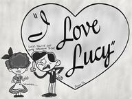 2016 artist:anon16 black_and_white character:lincoln_loud character:lucy_loud dialogue i_love_lucy lucycoln parody text // 1996x1496 // 922KB