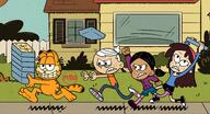 character:lincoln_loud character:ronnie_anne_santiago character:sid_chang crossover garfield // 4096x2210 // 814KB