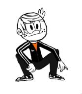 2016 alternate_outfit arms_support artist_request character:lincoln_loud russian slav solo squatting // 635x732 // 77KB