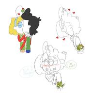 2016 character:bobby_santiago character:lori_loud christmas kiss kissing lobby mistletoe // 2100x2100 // 345KB