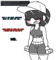 2022 aged_up alternate_outfit artist:juicyunknown blushing branded_hem character:lucy_loud character:lynn_loud gym_clothes lynncy midriff sports_bra sportswear thick_thighs wide_hips // 1332x1418 // 325KB