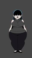 2018 aged_up artist:chillguydraws au:thicc_verse big_breasts character:lucy_loud looking_at_viewer solo thick_thighs wide_hips // 1800x3300 // 298KB
