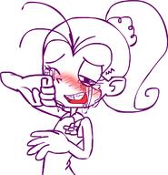2017 artist:lueduartv blushing character:luan_loud crying half-closed_eyes looking_at_viewer one_eye_closed solo tears // 714x743 // 80KB