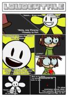 2016 artist:b._hooves character:flowey_the_flower character:lisa_loud comic comic:loudertale crossover dialogue spanish text undertale // 2109x2982 // 4.2MB
