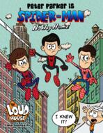 2022 artist:martoonsarts character:lincoln_loud dialogue spider-man style_parody // 2000x2600 // 4.0MB