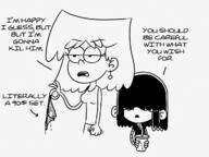 2019 artist:adullperson character:lori_loud character:lucy_loud comic dialogue loricoln text // 1200x901 // 351KB