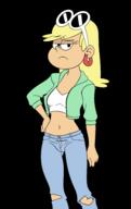 2017 alternate_outfit artist:spsg character:leni_loud half-closed_eyes hand_on_hip looking_at_viewer midriff raised_eyebrow solo torn_clothes transparent_background // 2720x4300 // 919KB