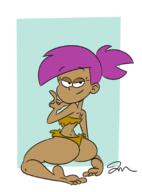 2020 artist:jose-miranda ass barefoot character:enid_mettle feet looking_at_viewer ok_ko on_knees solo style_parody tagme thick_thighs wide_hips // 1320x1790 // 408KB