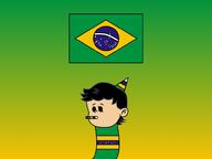 2023 artist:prU32140 artist_self_insert brazilian_flag flag ocs_only original_character self_insert solo style_parody // 979x734 // 38KB