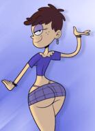 2015 artist:scobionicle99 ass character:luna_loud half-closed_eyes looking_at_viewer looking_back pose rear_view smiling solo // 1300x1800 // 831KB