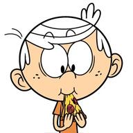 artist_request character:lincoln_loud pizza solo // 390x390 // 103.5KB