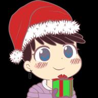 2016 artist:phee character:luna_loud gift holding_object santa_hat solo transparent_background winter_clothes // 800x800 // 256KB