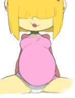 alternate_outfit artist_request character:lucy_loud pigslut pregnant sitting solo // 1044x1364 // 441KB