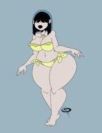 aged_up artist:chillguydraws ass au:thicc_verse bare_breasts big_ass character:lucy_loud commission feet swimsuit tagme thick_thighs wide_hips // 2550x3300 // 442KB