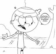 character:lincoln_loud dialogue solo spanish // 1334x1305 // 124KB