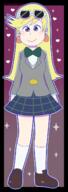 2020 alternate_outfit artist:flor bow_tie character:leni_loud looking_at_viewer school_uniform schoolgirl_uniform smiling solo // 487x1371 // 205.5KB