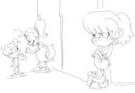 2016 artist:drawfriend character:lincoln_loud character:luan_loud character:lynn_loud jealous lynncoln pillow sketch // 743x511 // 92.7KB
