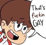 2017 artist:fake character:lynn_loud dialogue reaction_image redraw solo // 850x829 // 209KB