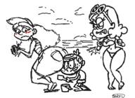 2017 artist:baryl background_character character:kate character:lincoln_loud character:thicc_qt crossover inner_workings sketch // 450x329 // 78.3KB