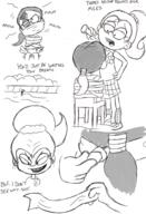 2016 abuse angry artist:jumpjump baseball_bat black_eye blood character:luan_loud character:ronnie_anne_santiago comic comic:the_loud_comic dialogue half-closed_eyes holding_object sitting sketch smiling text tied_up // 1300x1900 // 1.1MB