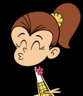2016 character:luan_loud eyes_closed kissing solo transparent_background vector_art // 1280x1480 // 248.1KB